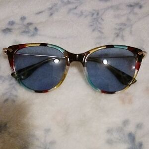 Blue and Multicolor Sunglasses 5.7"